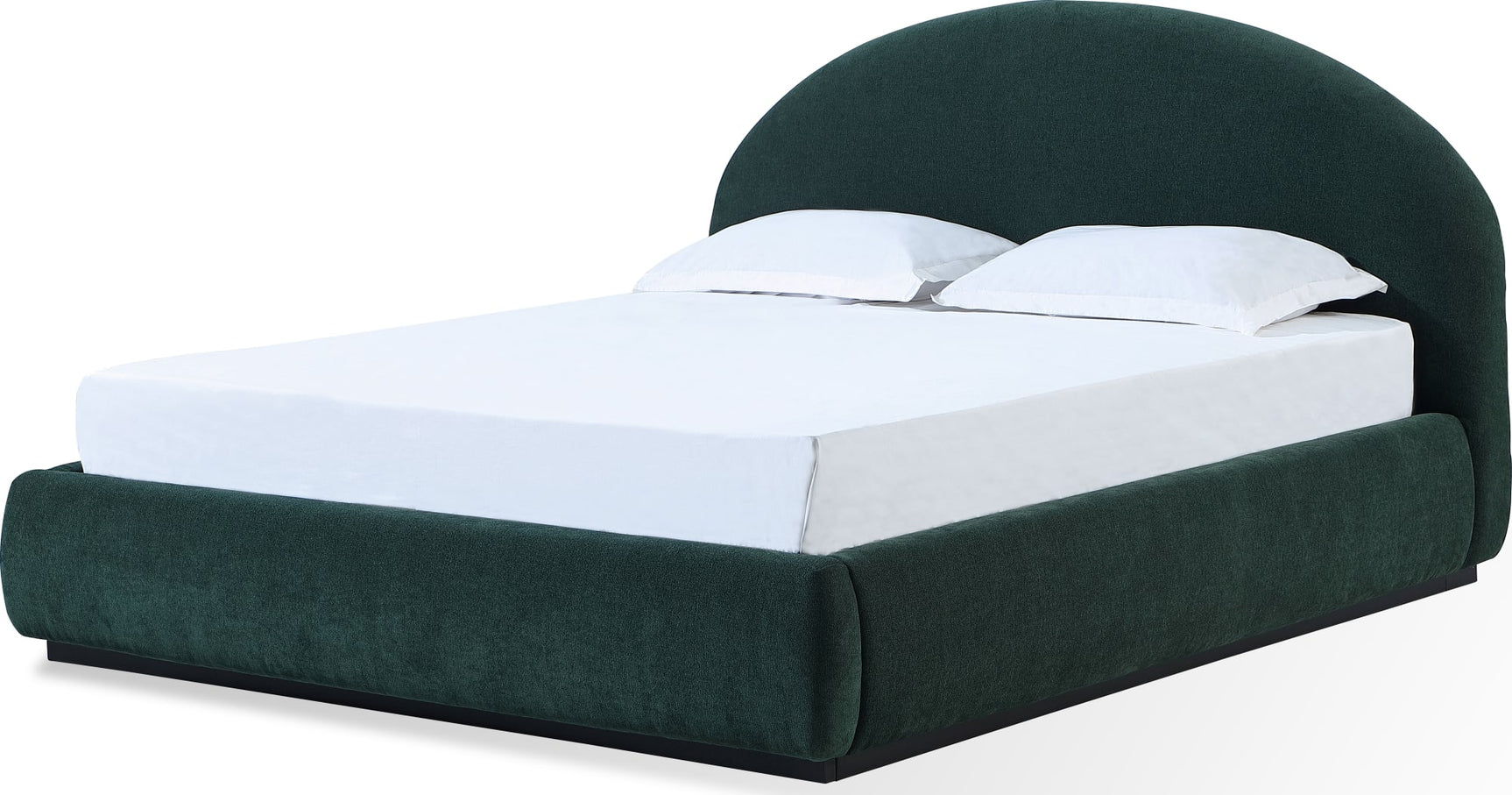 Flex Emerald Chenille Queen Upholstered Bed