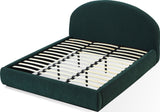 Flex Emerald Chenille Queen Upholstered Bed