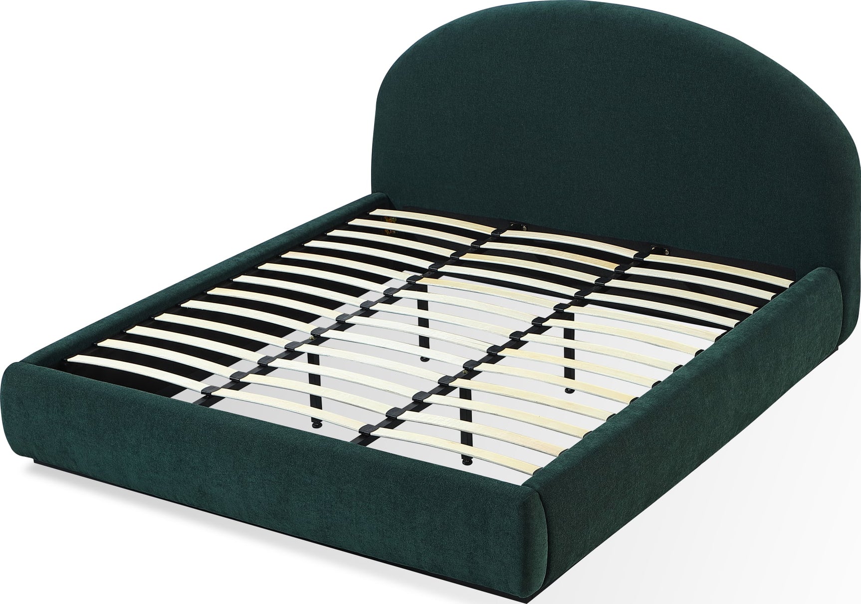 Flex Emerald Chenille Queen Upholstered Bed