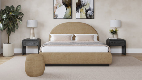Flex Porcini Full Upholstered Bed - Ornate Home