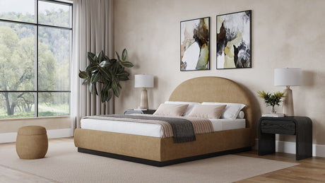 Flex Porcini Upholstered Ottoman - Ornate Home