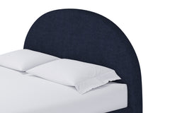 Flex Queen Upholstered Bed in Blue Jeans Chenille - Ornate Home