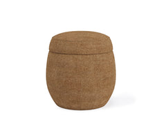 Flex Upholstered Ottoman in Porcini Chenille - Ornate Home