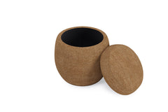 Flex Upholstered Ottoman in Porcini Chenille - Ornate Home