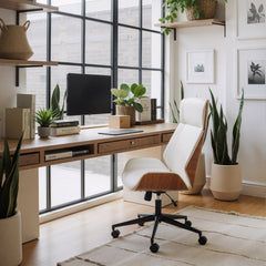 Flex White High Back Office Chair - Ornate Home