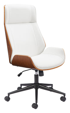 Flex White High Back Office Chair - Ornate Home
