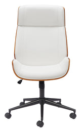 Flex White High Back Office Chair - Ornate Home