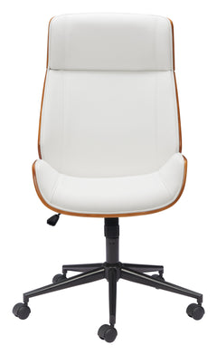 Flex White High Back Office Chair - Ornate Home