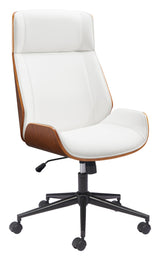 Flex White High Back Office Chair - Ornate Home