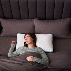 FlexFill + HyperChill White King Shoulder Cutout Pillow - Ornate Home