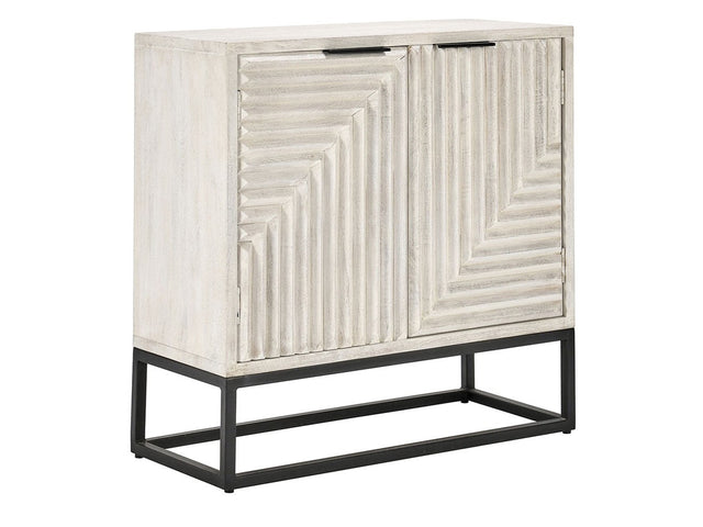 Flint Coastal White 2 Door Cabinet - Ornate Home
