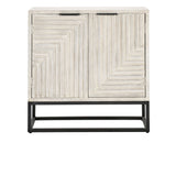Flint Coastal White 2 Door Cabinet - Ornate Home