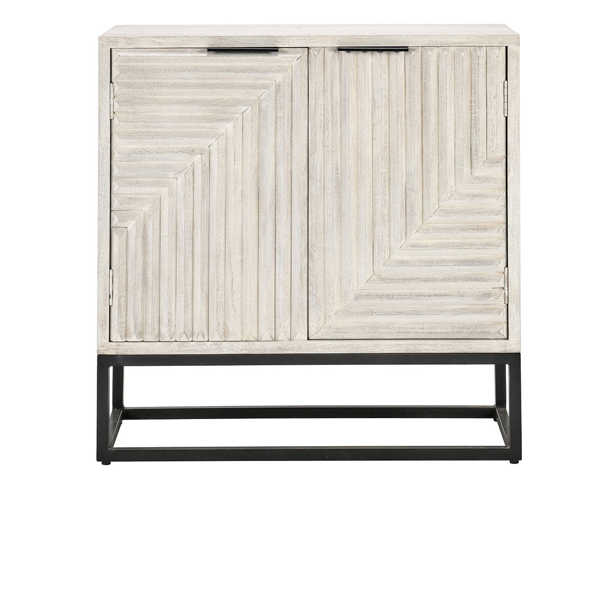 Flint Coastal White 2 Door Cabinet - Ornate Home