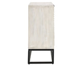 Flint Coastal White 2 Door Cabinet - Ornate Home