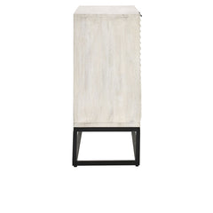 Flint Coastal White 2 Door Cabinet - Ornate Home