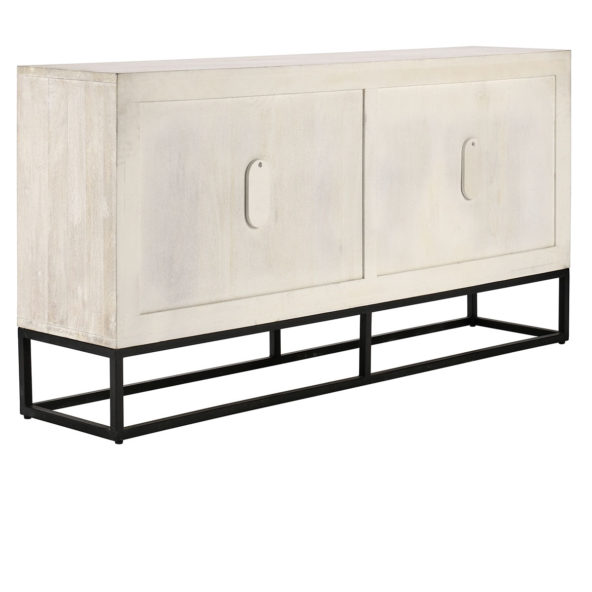 Flint Coastal White 4 Door Cabinet - Ornate Home