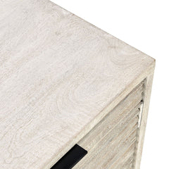 Flint Coastal White 4 Door Cabinet - Ornate Home