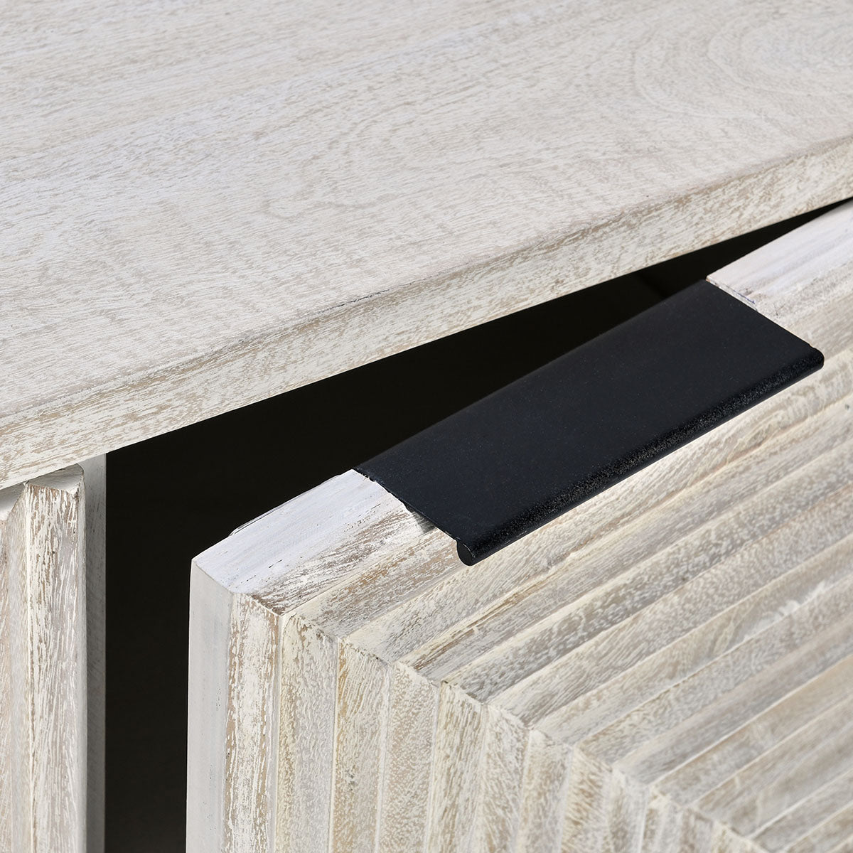 Flint Coastal White 4 Door Cabinet - Ornate Home