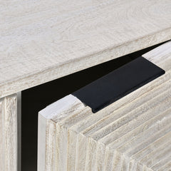 Flint Coastal White 4 Door Cabinet - Ornate Home