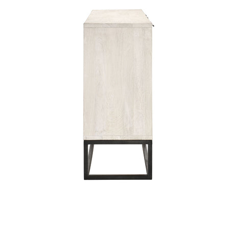 Flint Coastal White Cabinet - Ornate Home