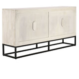 Flint Coastal White Cabinet - Ornate Home