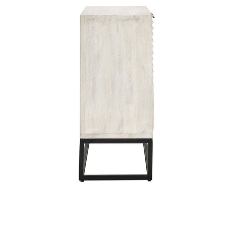 Flint Coastal White Cabinet - Ornate Home