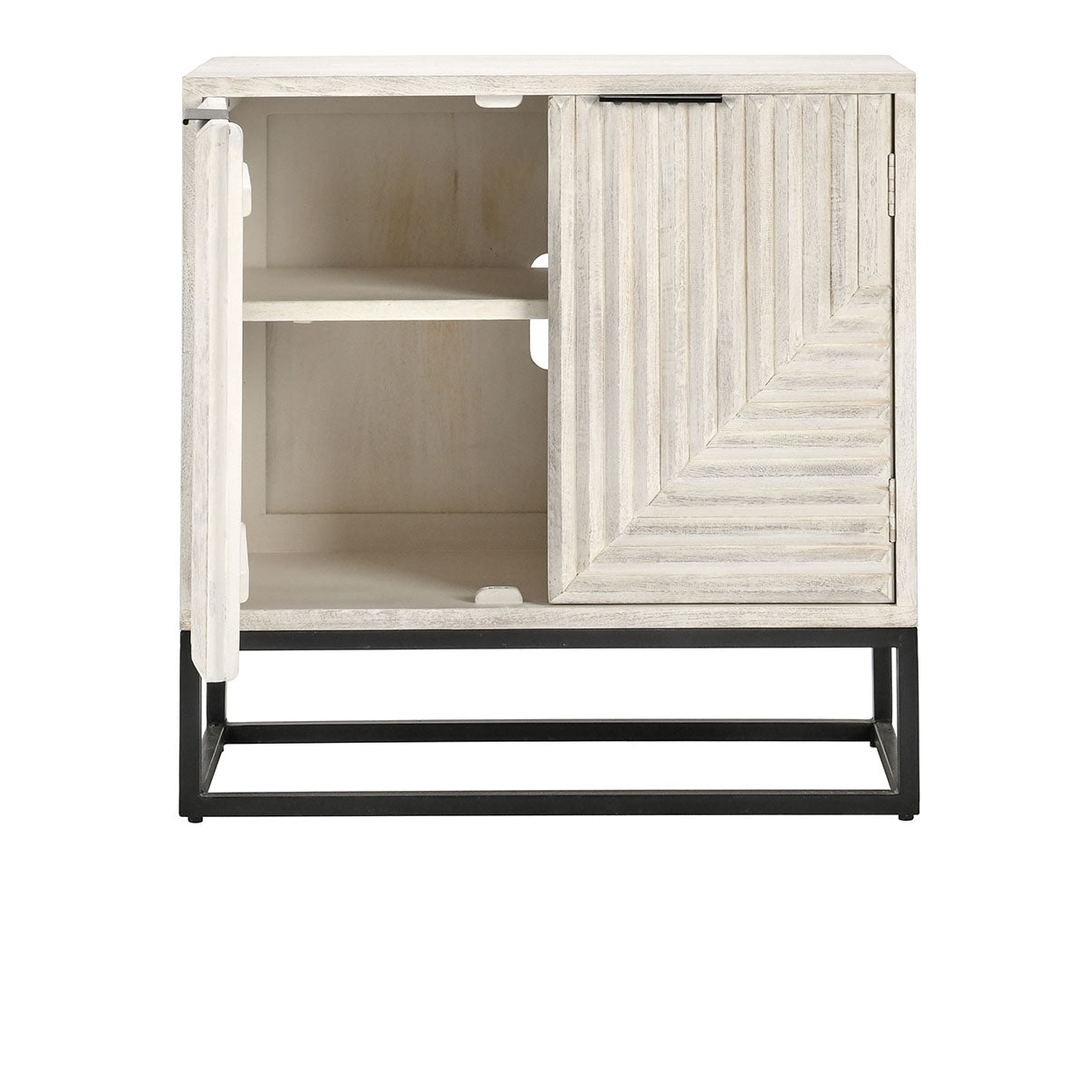 Flint Coastal White Cabinet - Ornate Home