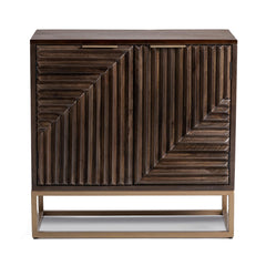Flint Dark Brown 2-Door Cabinet