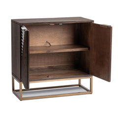 Flint Dark Brown 2-Door Cabinet