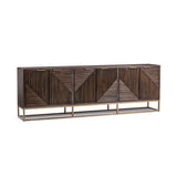 Flint Dark Brown 6-Door Cabinet
