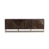 Flint Dark Brown 6-Door Cabinet
