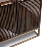 Flint Dark Brown 6-Door Cabinet