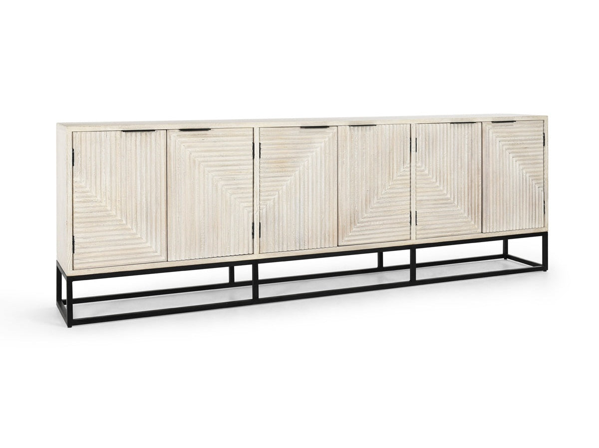 Flint Whitewash Sideboard - Ornate Home