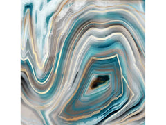 Floating II Tempered Glass w / Foil Wall Art - Ornate Home