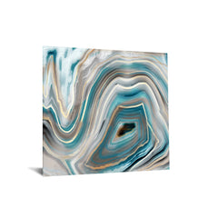 Floating II Tempered Glass w / Foil Wall Art - Ornate Home