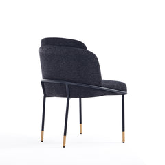 Flor Dining Chair in Black (set of 2) - Ornate Home