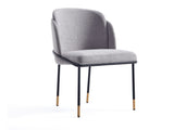 Flor Dining Chair in Grey - Ornate Home