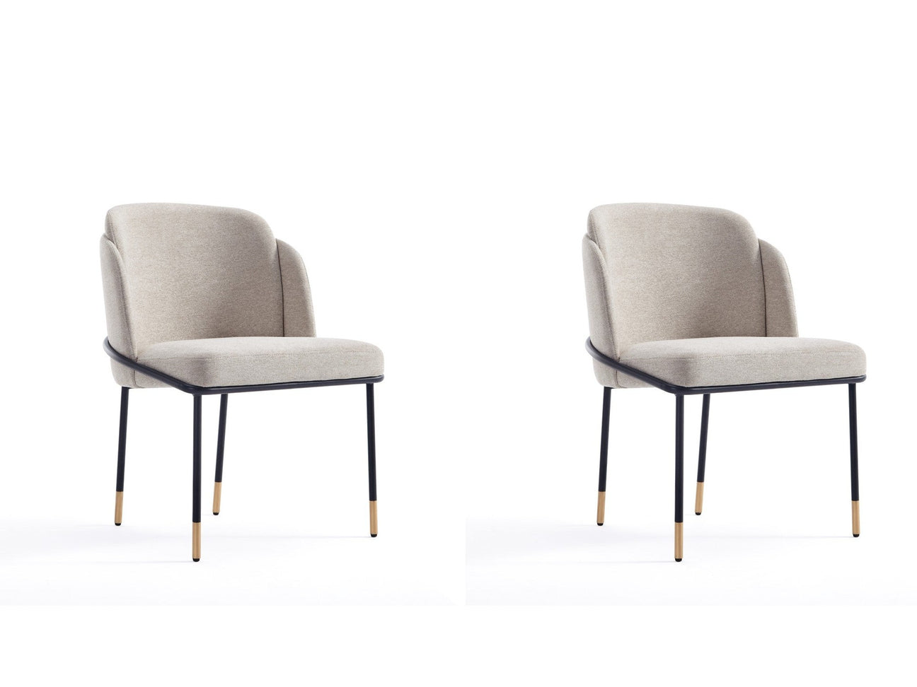 Flor Dining Chair (set of 2) in Wheat - Ornate Home