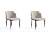 Flor Dining Chair (set of 2) in Wheat - Ornate Home