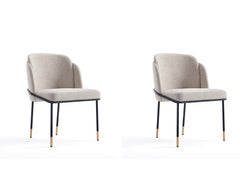 Flor Dining Chair (set of 2) in Wheat - Ornate Home