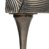 Flora Antique Silver Entertainment Credenza - Ornate Home