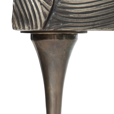 Flora Antique Silver Entertainment Credenza - Ornate Home