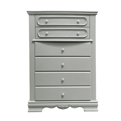 Flora Gray Chest - Ornate Home