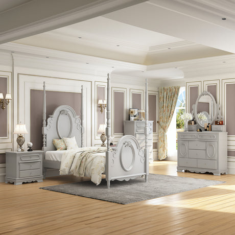 Flora Gray Dresser - Ornate Home