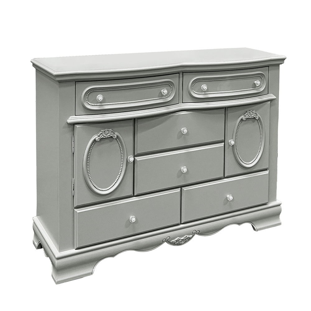 Flora Gray Dresser - Ornate Home