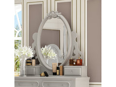 Flora Gray Mirror W/Jewlery - Ornate Home