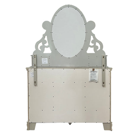 Flora Gray Mirror W/Jewlery - Ornate Home