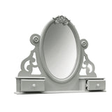 Flora Gray Mirror W/Jewlery - Ornate Home