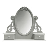 Flora Gray Mirror W/Jewlery - Ornate Home
