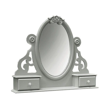 Flora Gray Mirror W/Jewlery - Ornate Home